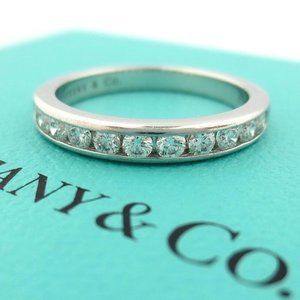 PLATINUM .33CT DIAMOND 3MM SHARED ETERNITY WEDDING